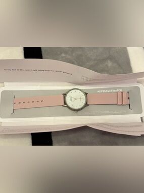 Rose Pink Minimalist Analog Watch with White Dial